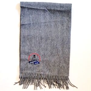 Grey Cashmere Gondola Club long Scarf